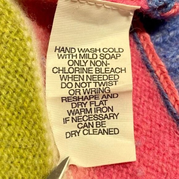 Jones New York Sport Full Zip Cardigan Women's Small Colorful Stripes Wool EUC - Picture 9 of 11